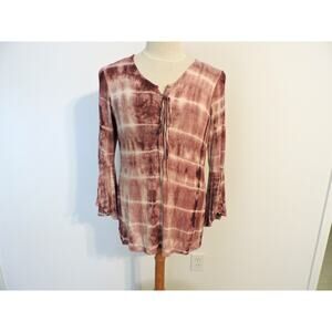 New Directions Tie-Dye Tunic Shirt Size L